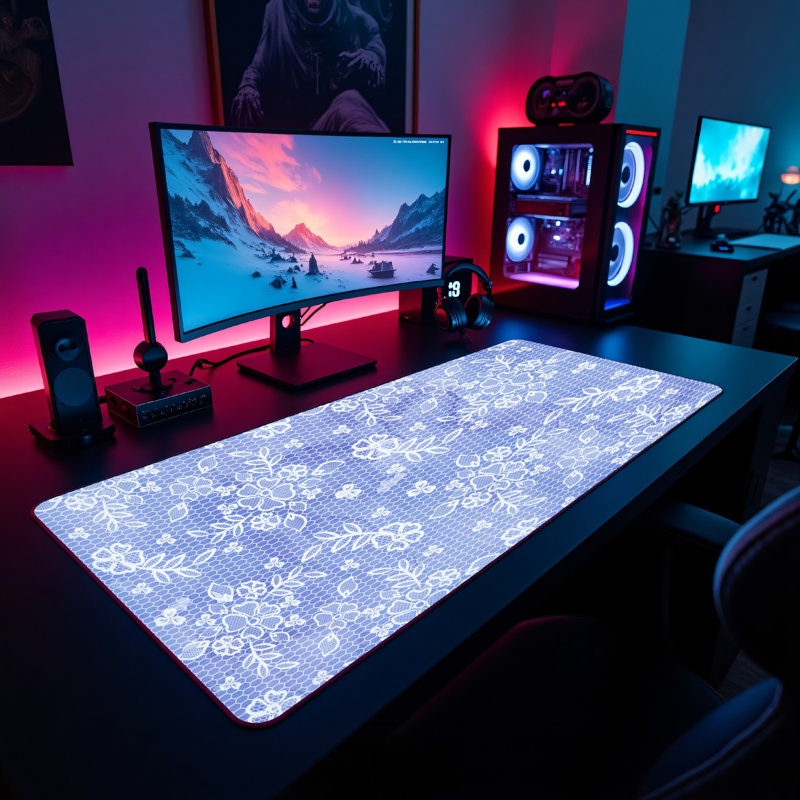 Polyester Desk Pad, 14.4x12.1
