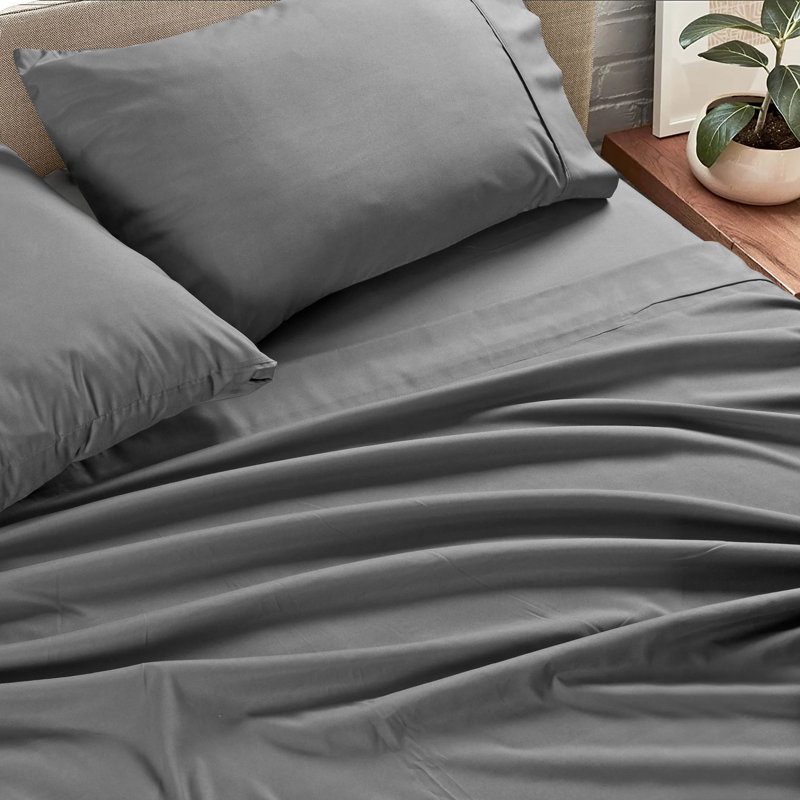 Rifz Microfiber Sheet Sets Microfiber Sheet Set, King Sheet Case Pack, White