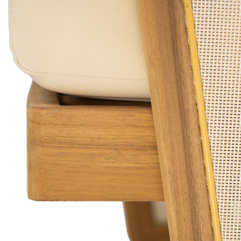 Fauteuil club Royal Wood PVC-coated polyester