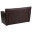 Causeuse en cuir noir-118913849