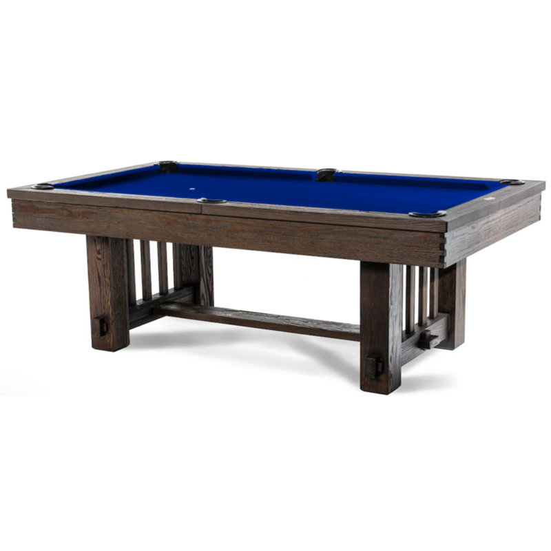 Spencer Marston Canyon Dining Pool Table (White Glove Installation Included - $699 value), 32" H x 101" L x 57" W, Euro Blue