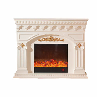 European-style simulated flame decorative electric fireplace