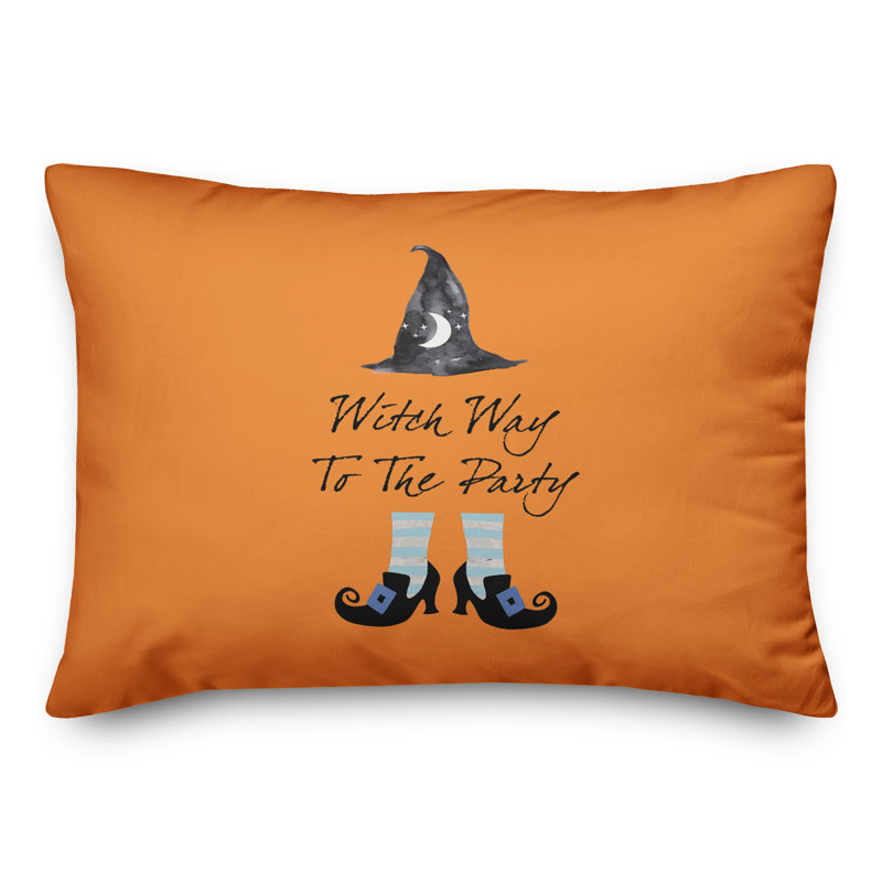  Housse et insert de coussin rectangulaire Witch Way to the Party