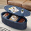Table basse ovale à plateau relevable de 43,3 po avec rangement-1423905581