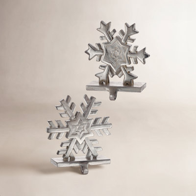 Resin Snowflake Stocking Holder