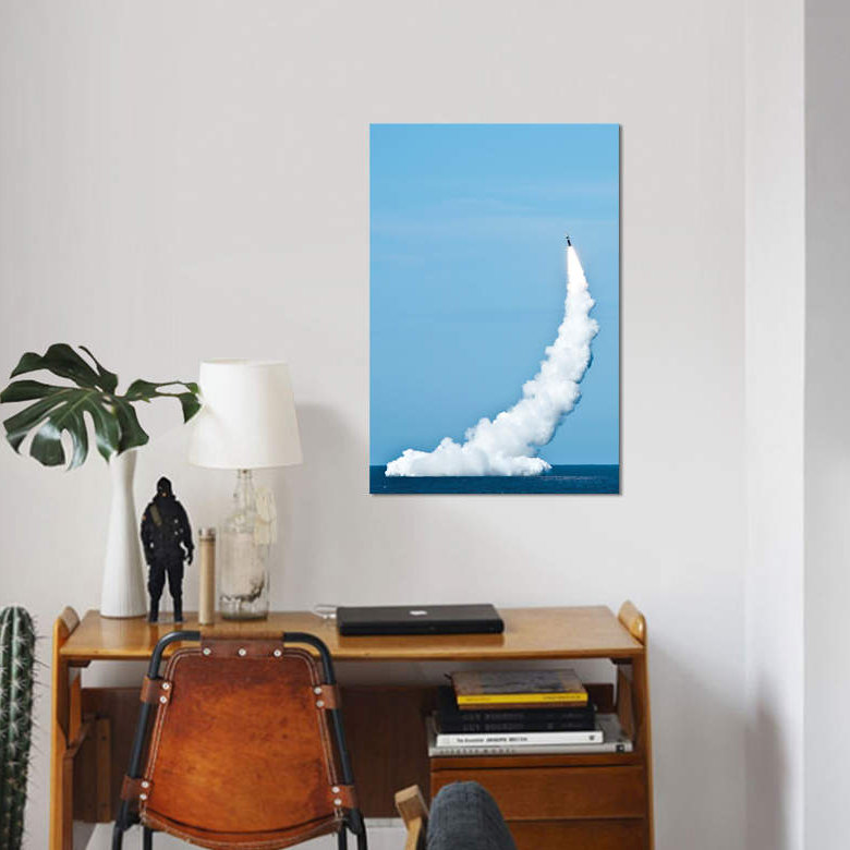 « a cleon trident ii pour les missiles à partir de uss nevada », impression sur toile, H 18 po x l 12 po x P 1,5 po