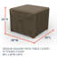 Hillside Weatherproof Patio Side Table/Ottoman Cover-588379701