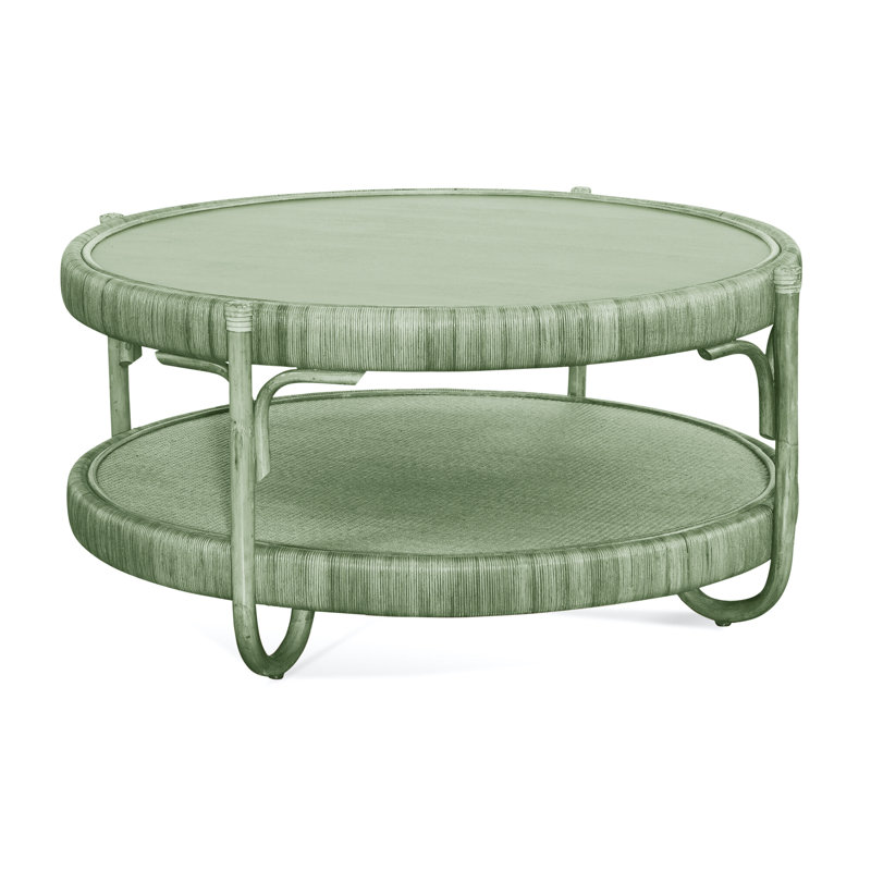 Hathaway Solid Wood Coffee Table, Celery