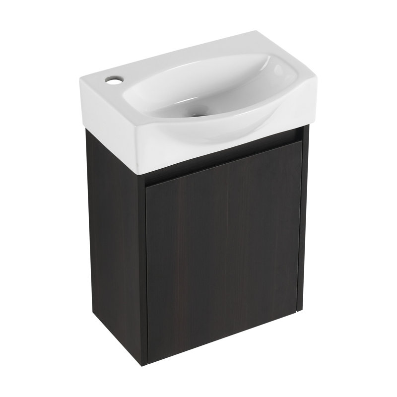 Versatile Bathroom Vanity Sink Combo For Small Spaces, Combining Style And Functionality., Black