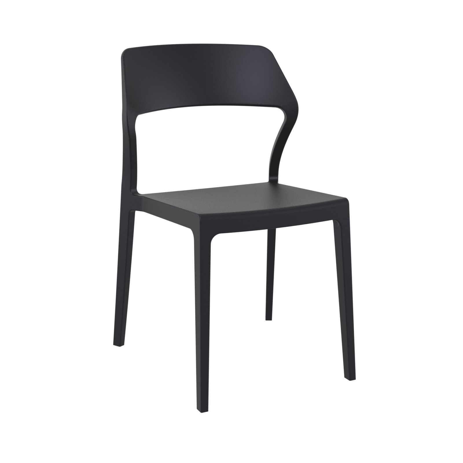 Farrah Snow 2 Person Seating Set, Black