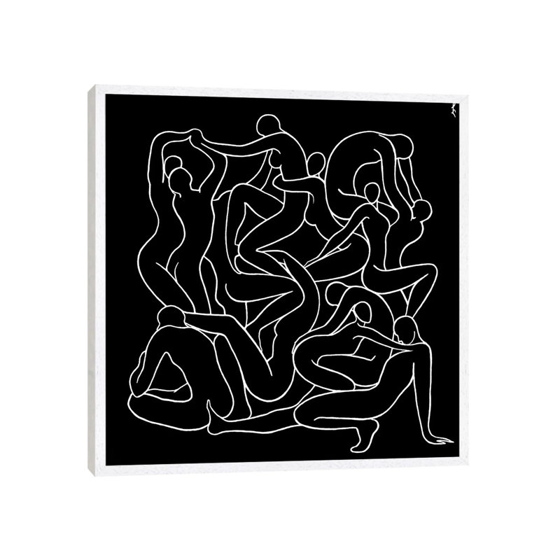 Fragile Construction by Lia Chechelashvili - Print on Canvas, 93.98 cm H x 93.98 cm W, White Framed