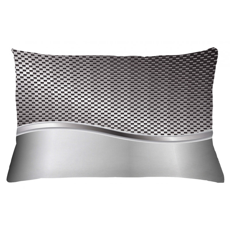 Housse de coussin lombaire géométrique intérieur/extérieur, 16 po x 26 po