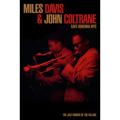  Officially Licensed Miles Davis & John Coltrane - Cafe Bohemia NYC 24 x 36 Inch Art Poster - Decorative Print - Poster Paper - Ready to Frame
