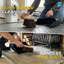 Strong Metal Hooded Dustpan with Stiff Brush