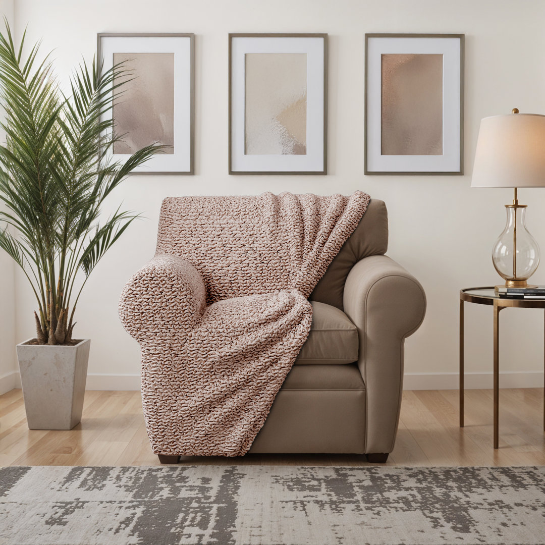 Stretchy Slipover for Armchair – Easy to Clean & Durable - Microfibra Collection PAULATO by GA.I.CO. Fabric 