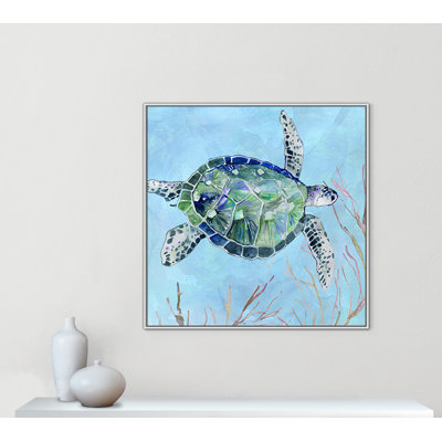 «Se3a Turtle Collection Sea Turtle I» par Carol Robinson, reproduction sur toile