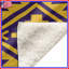 Couvertures à motif aztèque jaune et mauve-130857361