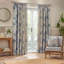 Boyadjis Floral Blue Square Cushion