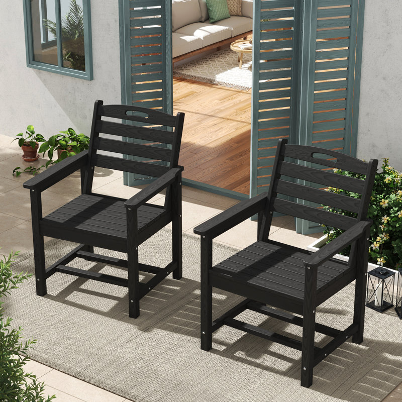 Chaise de patio 4 pièces Hdpe