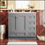 Meuble-lavabo autoportant de 36 po de style Shaker avec lavabo en céramique, tiroirs à fermeture en douceur et portes pour salles de bain modernes-1568777225