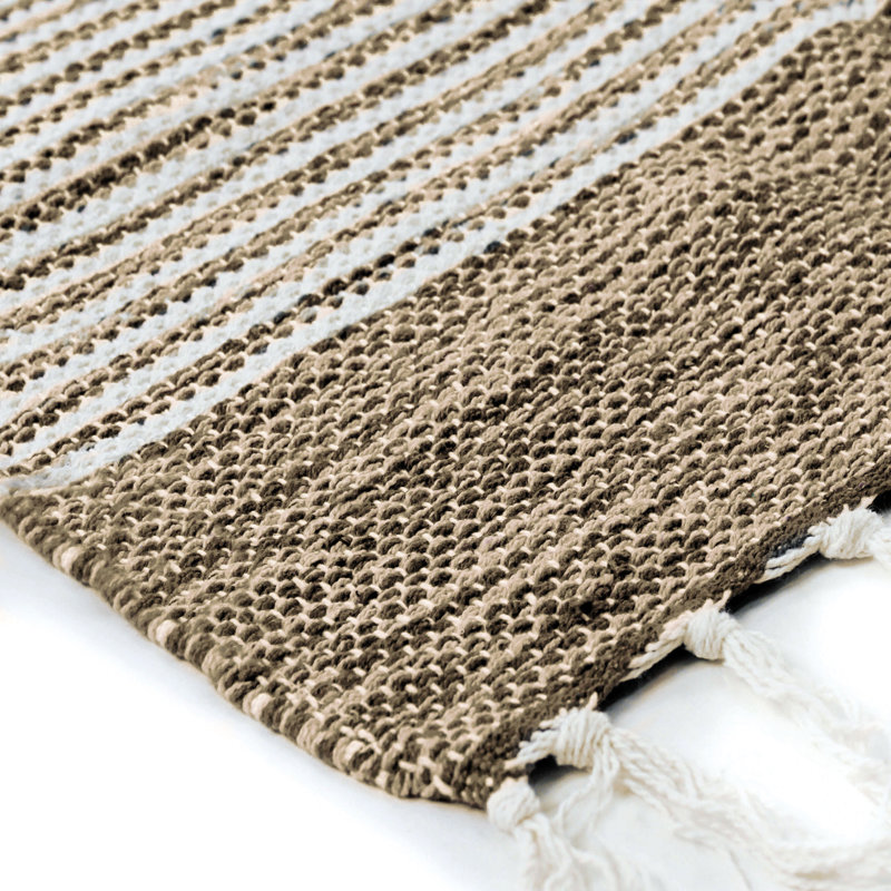 Jemaine Solid Colour Hand Woven Area Rug, Rectangle 190 x 290cm