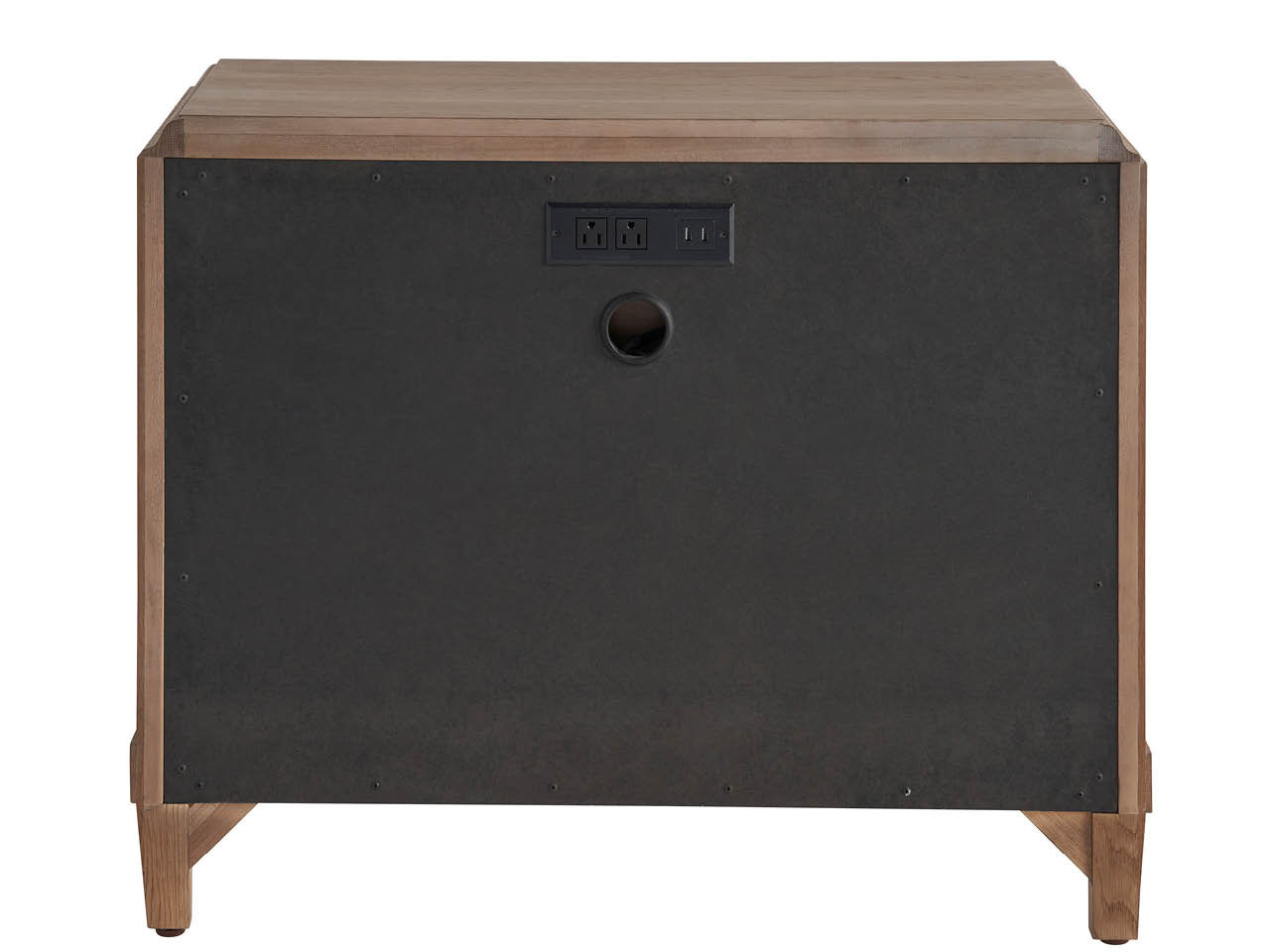 Hayes 2-Drawer Nightstand, Tan