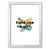 White Grain Frame