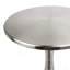 Table d'appoint en métal et nickel brossé