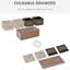 Commode à 5 rangements avec surface escamotable et option pliable
