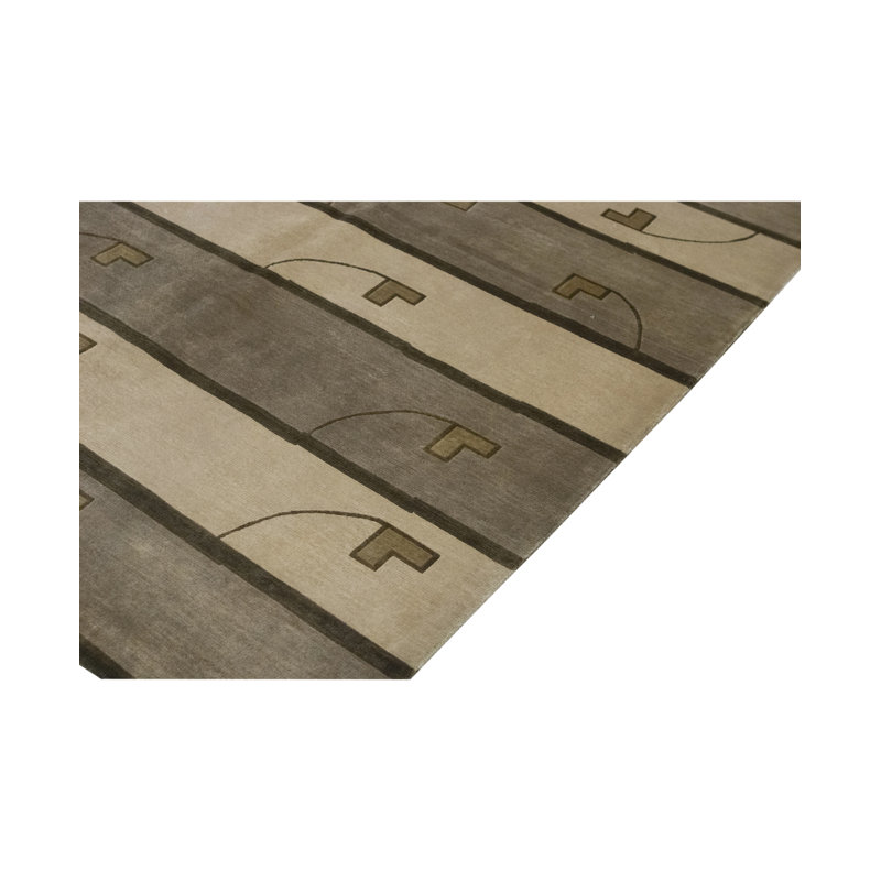 Wool Striped Area Rug