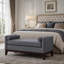 Grand repose-pieds rembourré en tissu avec coussins-773341394
