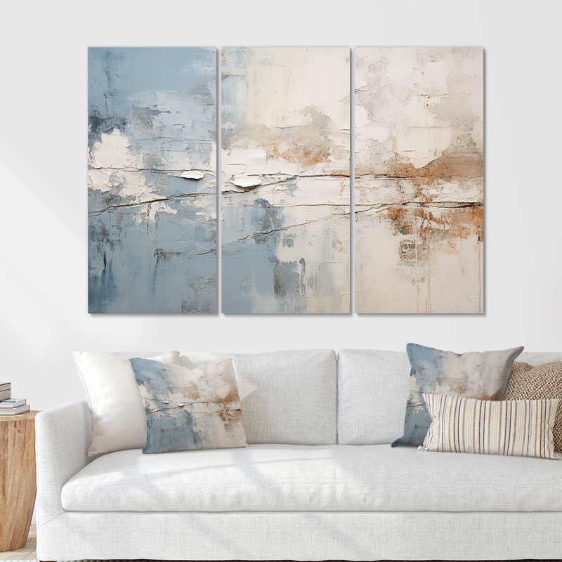 Simplicity Winter Dream I - Ensemble de salon d'art mural paysage d'hiver, Toile tendue, H 40 po x l 60 po x P 1 po