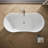 Abrazo 66-in X 32-in Freestanding Bath with Center Toe-Tap Drain-101380449