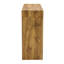 Table de bar 50 po Natural Wood Grain, sert de bureau, finition lisse, rangement pratique des tiroirs de deux pouces, surfaces sablées fines, étapes d'assemblage faciles