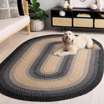 Tapis d'intérieur / extérieur géométrique tissé à la main Georgina