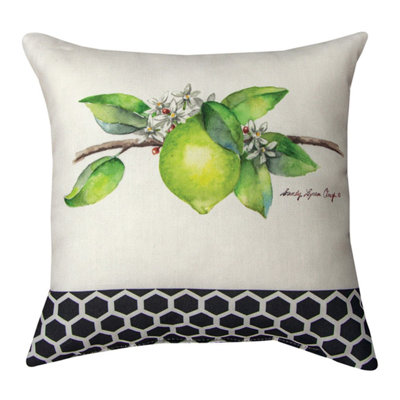Coussin décoratif à motif de fruits Grove 12 po x 12 po