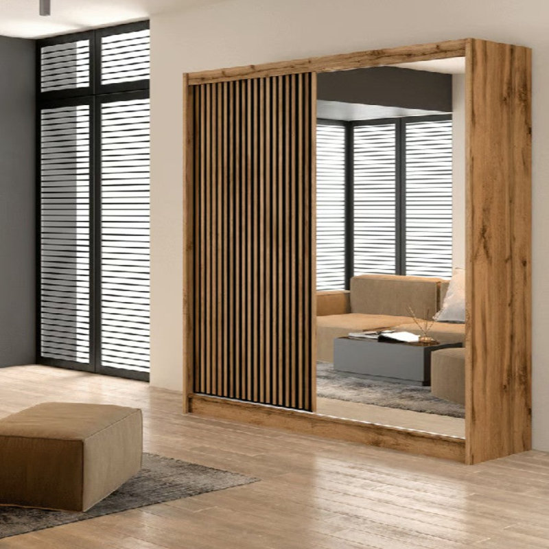 Borroff Manufactured Wood Wardrobe, Oak