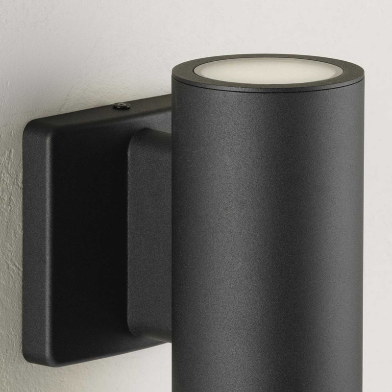 LED wall mount up/downlight cylinder, 8.25" H x 5.5" W x 4.5" D