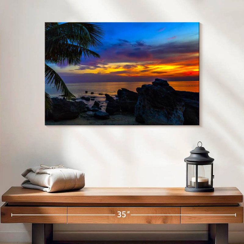 Gillard Caraïbes Gillard Sunset, H 16 po x l 24 po