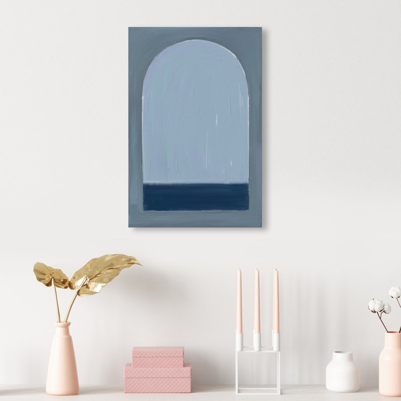 Minimal Ocean Window Print by Oliver Gal, 10"H x 15"W, Gallery Wrapped