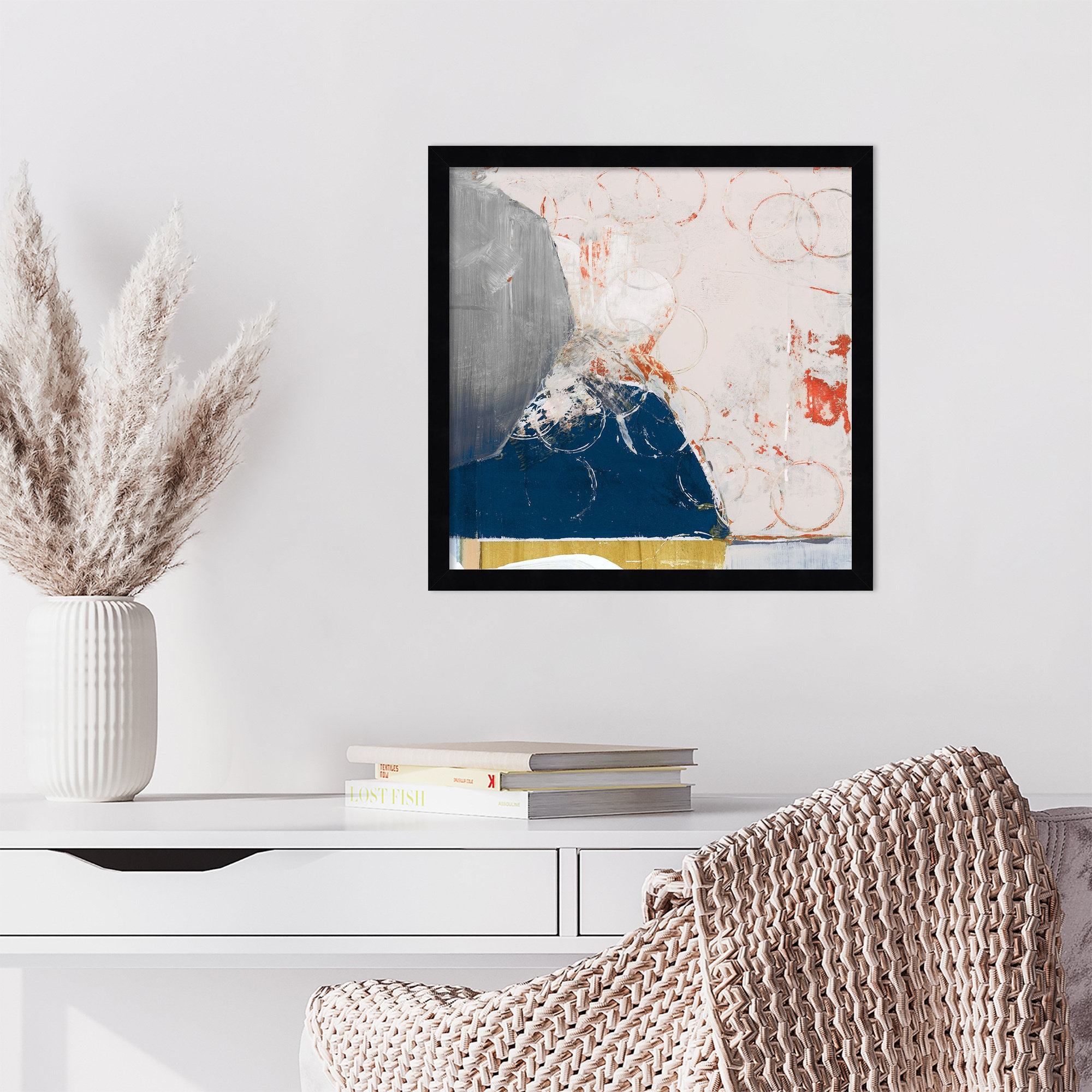 Beautiful Mess II by Gilpin Wood Framed Wall Art Print, 17" H x 17" W, Black