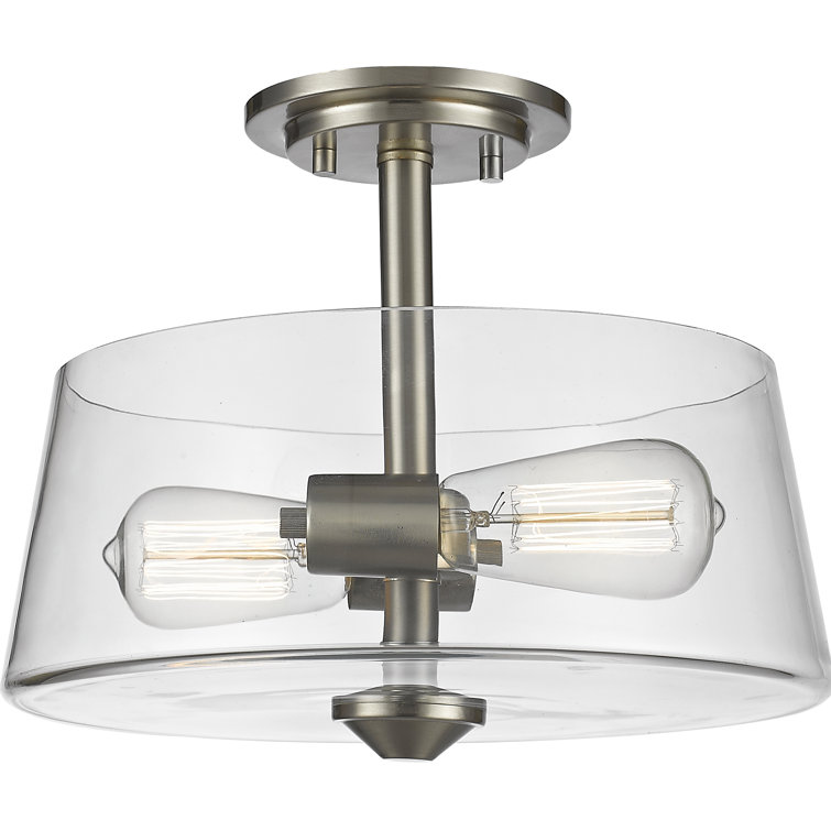 Jantz Glass Semi Flush Mount