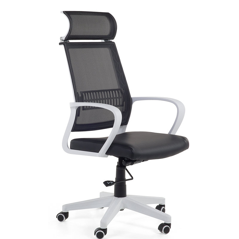 Office Chair with Headrest, Black