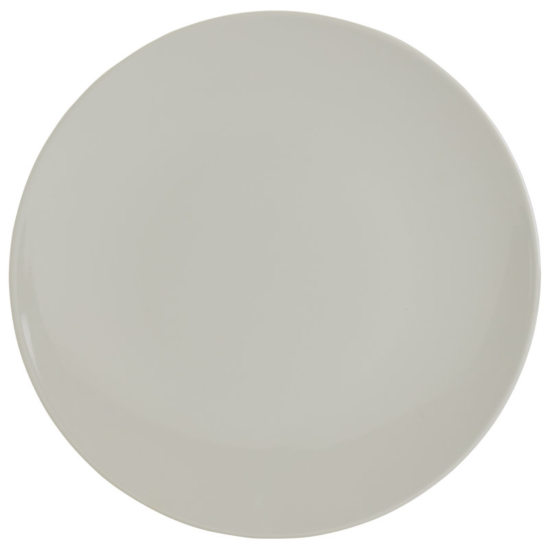 Pastel Pink Green Gray Melamine Dinnerware Set, Service for 4