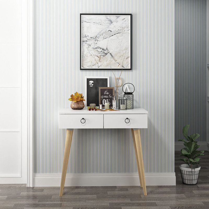 Console, Blanc, H 33,9 po x l 28,3 po x P 13,8 po