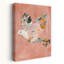 Floral Dove Flight Bird Flower Nature Wall Art Print by Mathieu - Wrapped Canvas Print-101442622