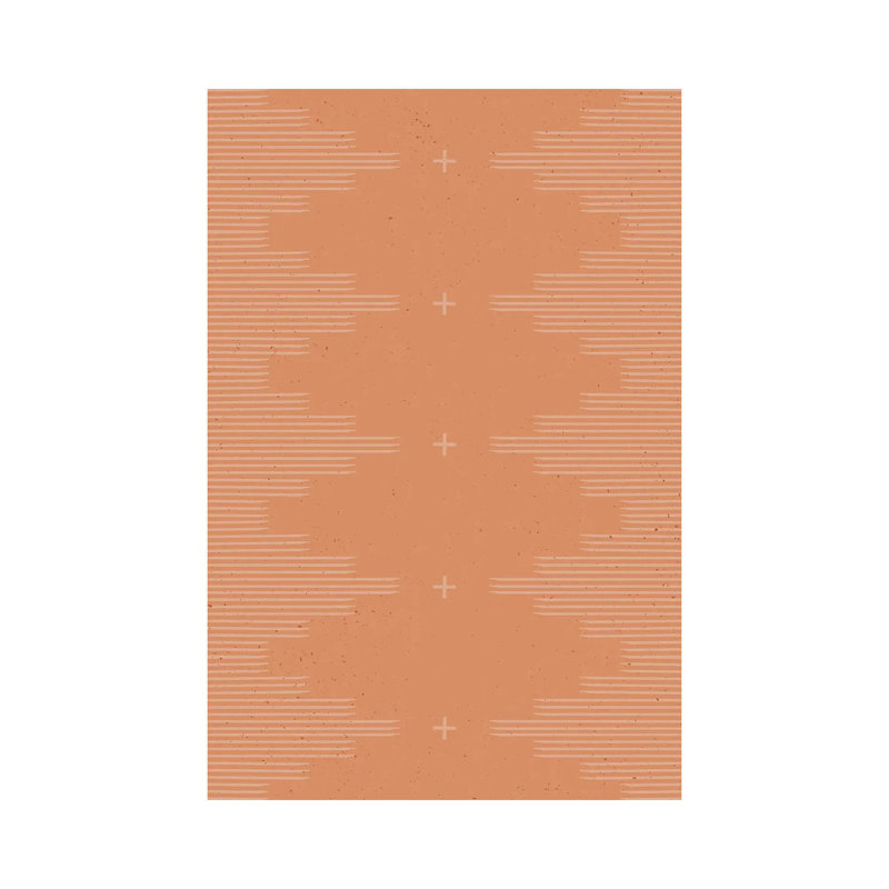 «Southwestern Minimalist In Terra Cotta» par - Toile tendue, H 40 po x l 26 po x P 1,5 po