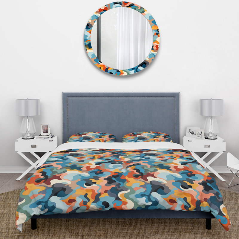 Ensemble de housse de couette camouflage Retro Revival IV - Microfibre de polyester