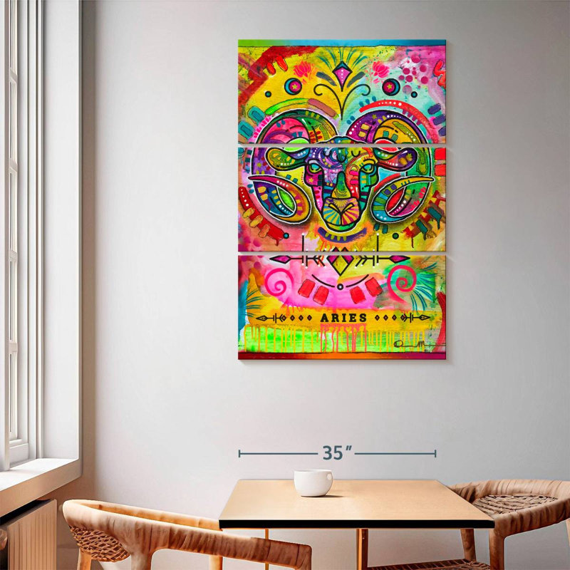 Adella Psychedelic Aries, 65" H x 42" W