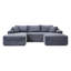 Repose-pieds en velours côtelé, repose-pieds nuage rembourré pour canapé sans os, repose-pieds modulaire en mousse à mémoire de forme compressée-1438629403